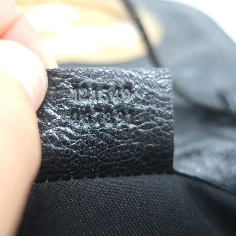 Gucci Blondie Studded Mini Crossbody Bag Black Leather
