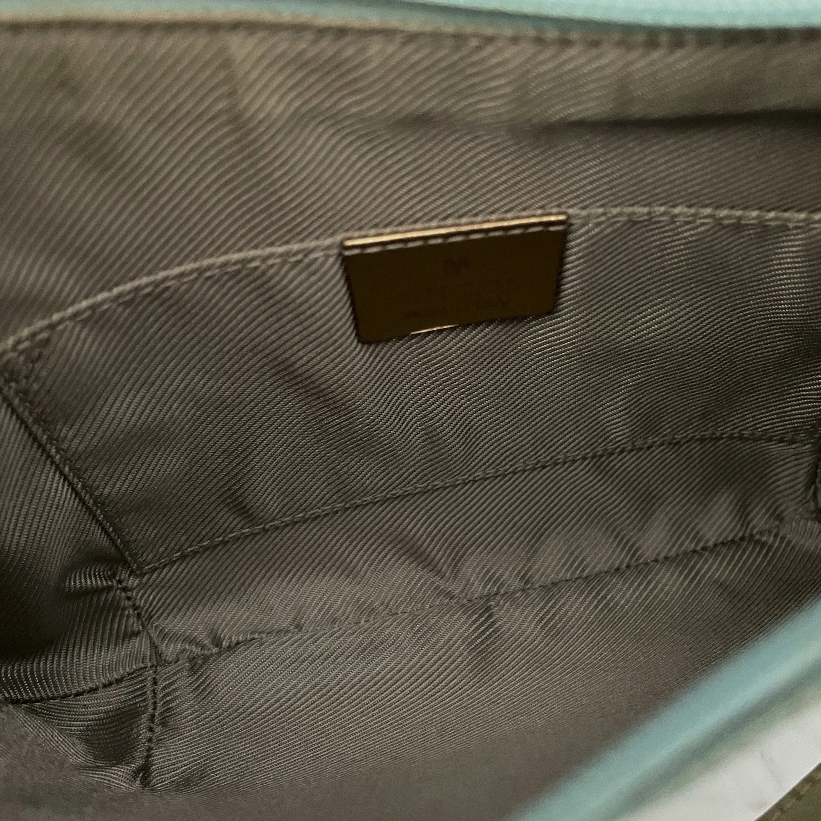 Gucci Iridescent Baby Blue Monogram Shoulder Bag