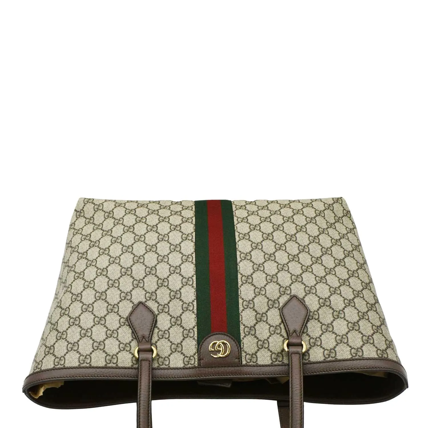 GUCCI Ophidia Medium GG Supreme Canvas Tote Bag Beige 631685