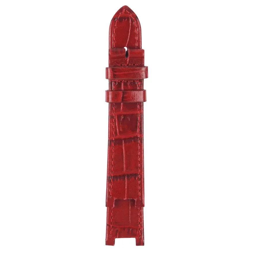 GV2 Piemonte 18mm Alligator Pattern Leather Strap