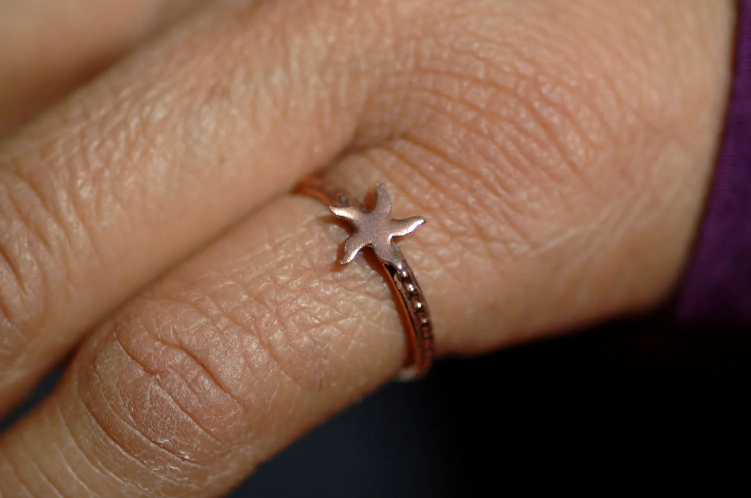 Hammered 5 Petal Flower Most Tiny Metal Mini Blanks 4mm x 4mm