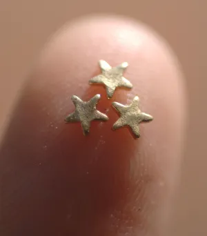 Hammered Tiny metal Star 3mm blanks