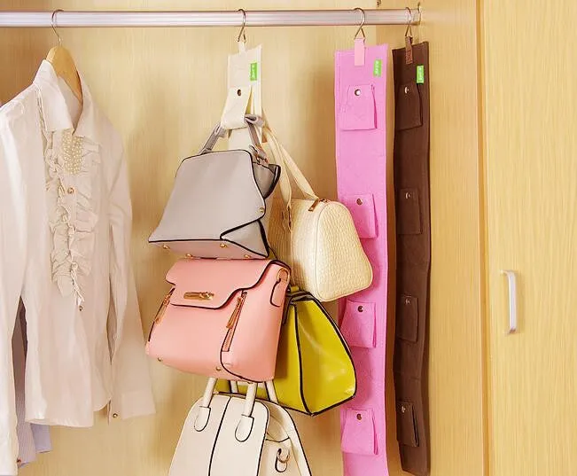 Handbag Organizer Handbag Holder Hook Wardrobe Hook Handbag Collecting Hook Home Storage Holder (5 hook)