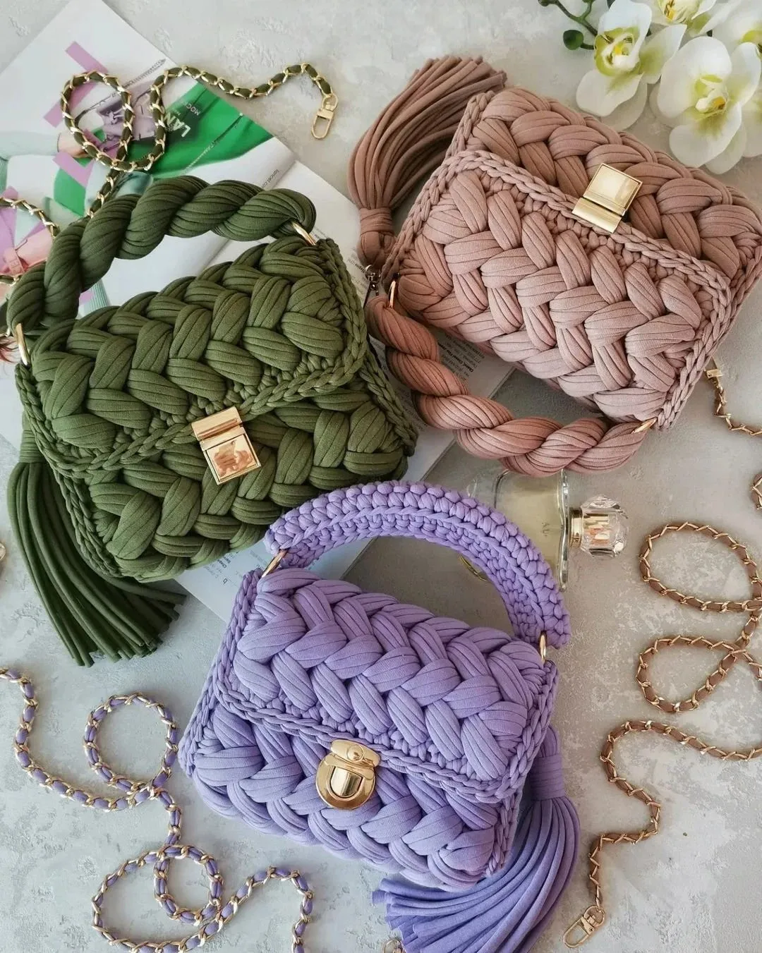 Handmade Croshet Clutches & Evening Bags