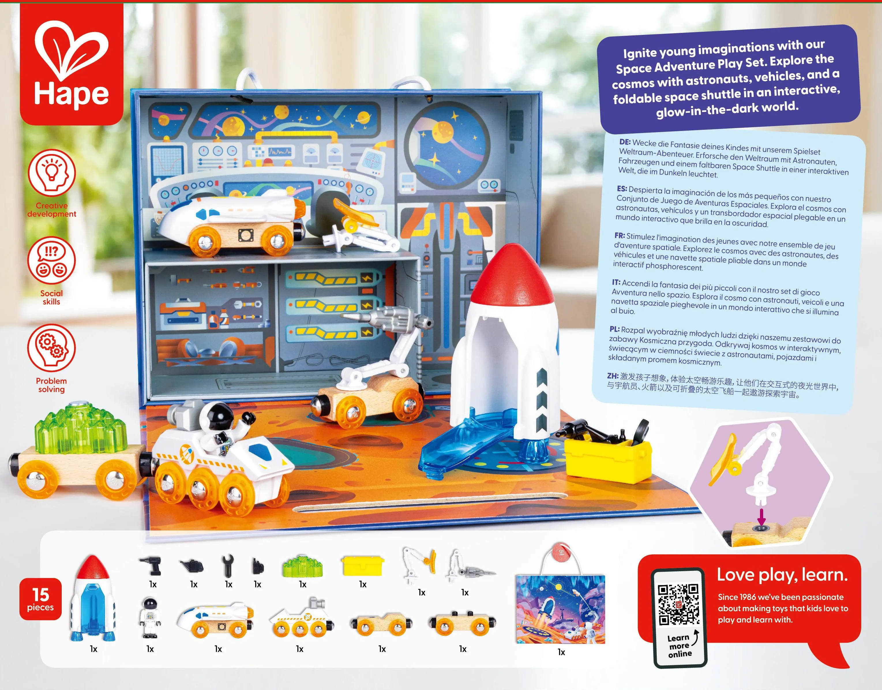Hape Space Adventure Play Set
