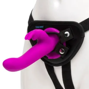 Happy Rabbit Vibrating Strap-On Kit with 15 Vibration Functions