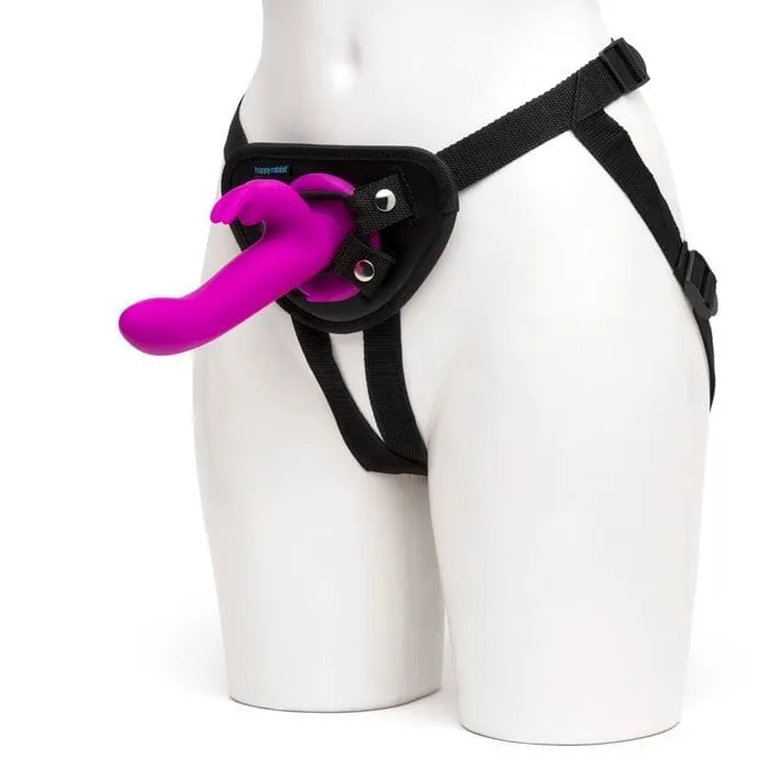 Happy Rabbit Vibrating Strap-On Kit with 15 Vibration Functions