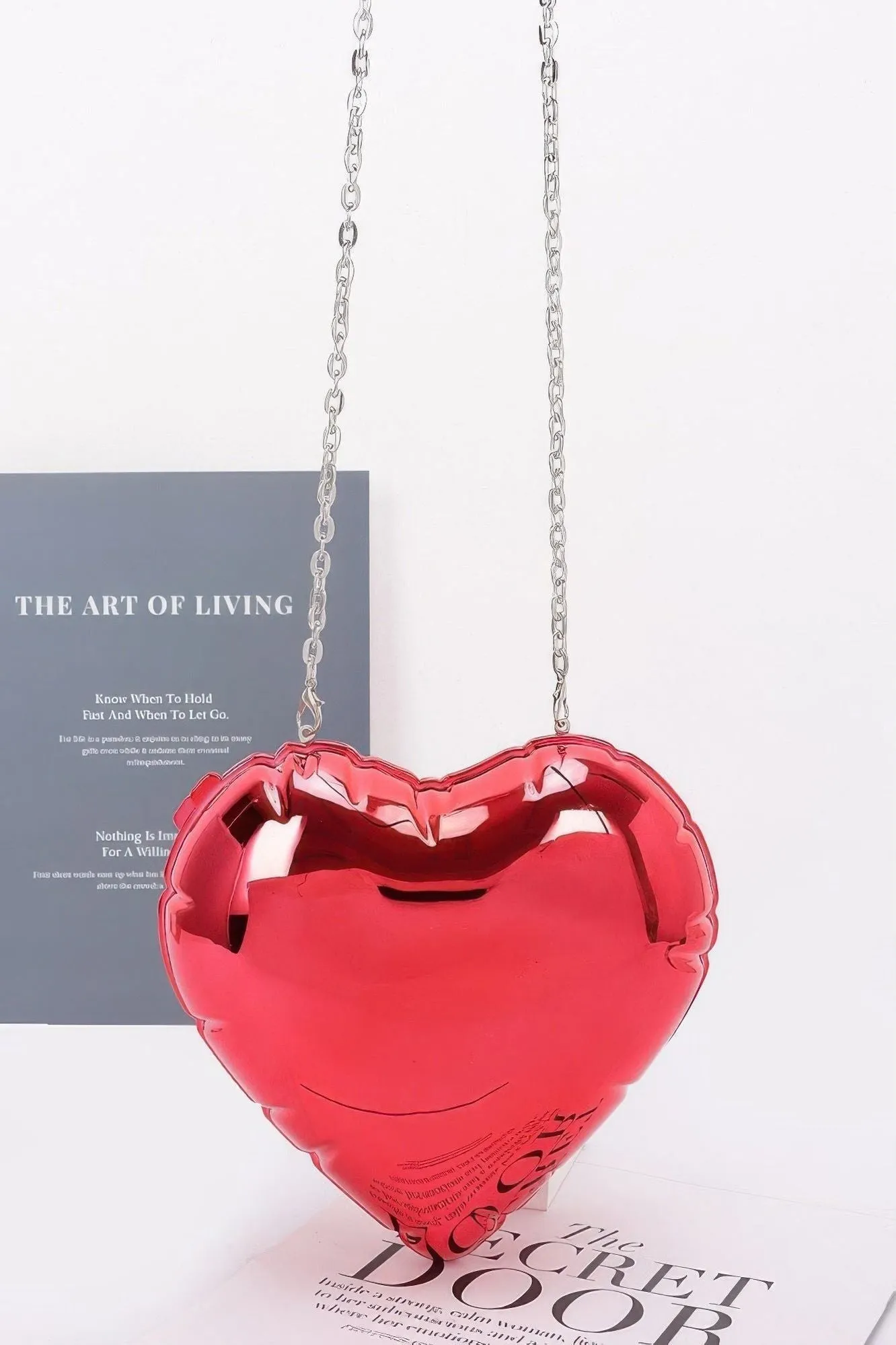 Heart Shape Acrylic Case Bag