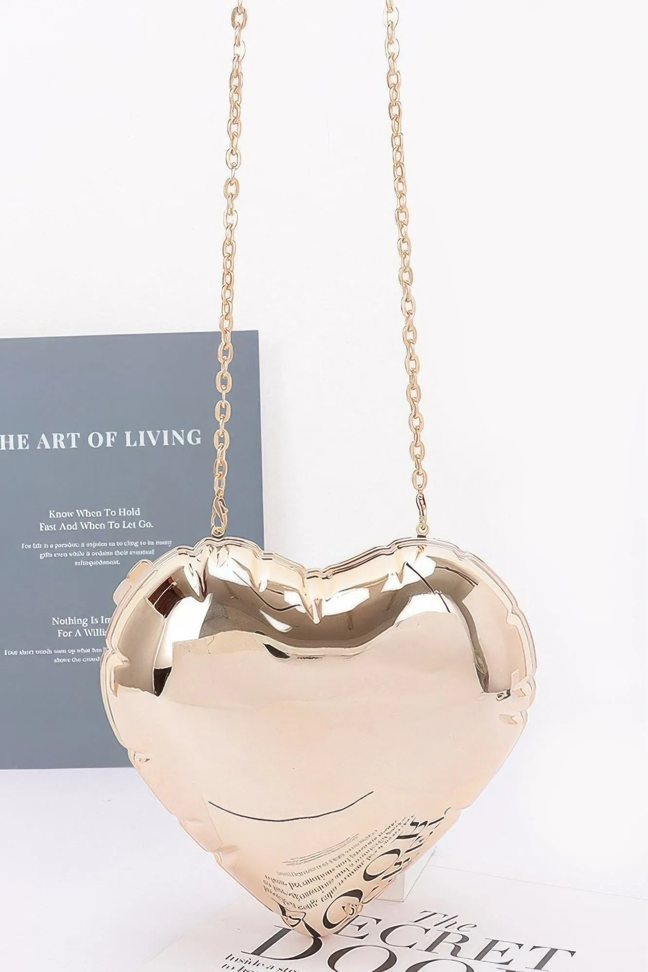 Heart Shape Acrylic Case Bag