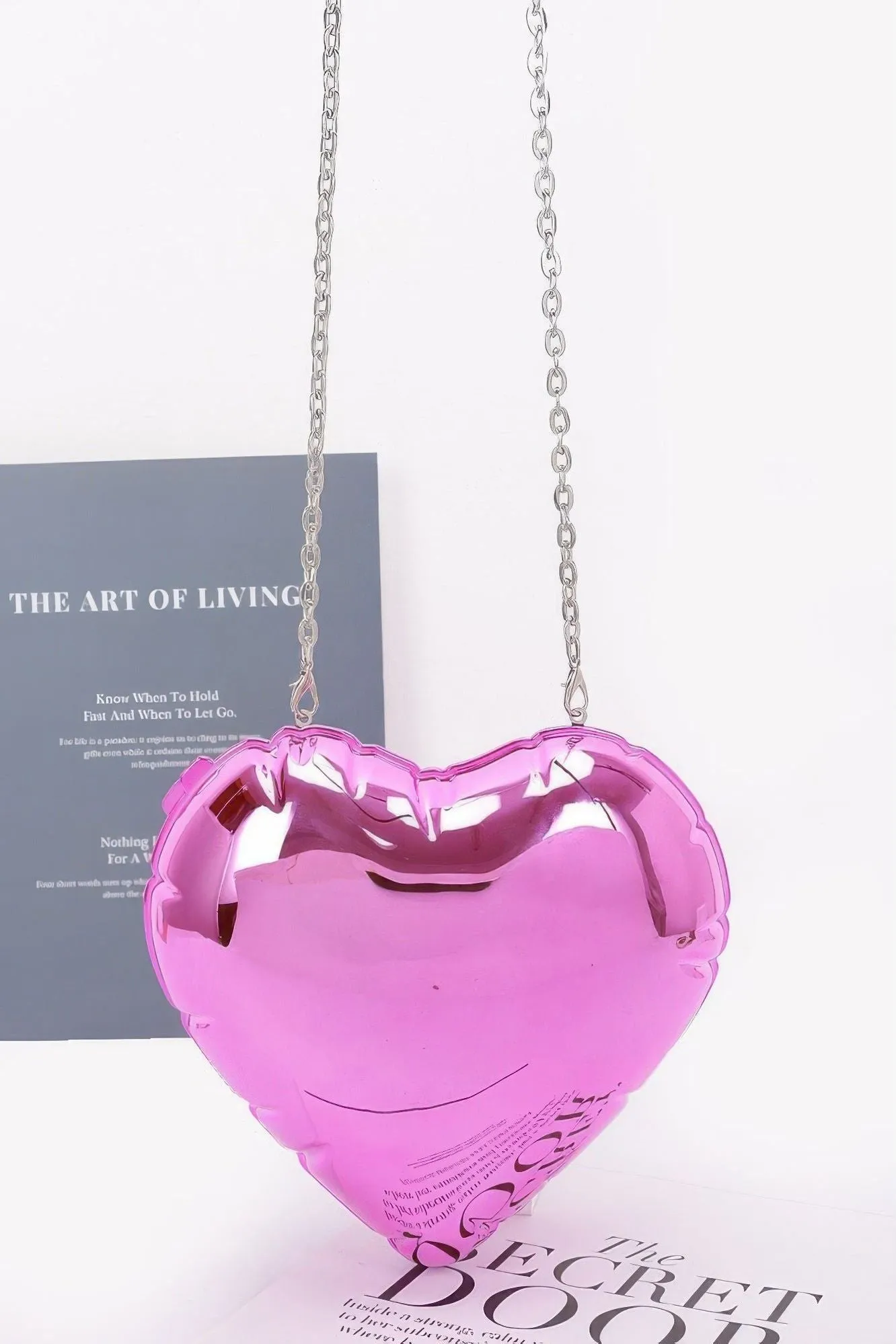 Heart Shape Acrylic Case Bag