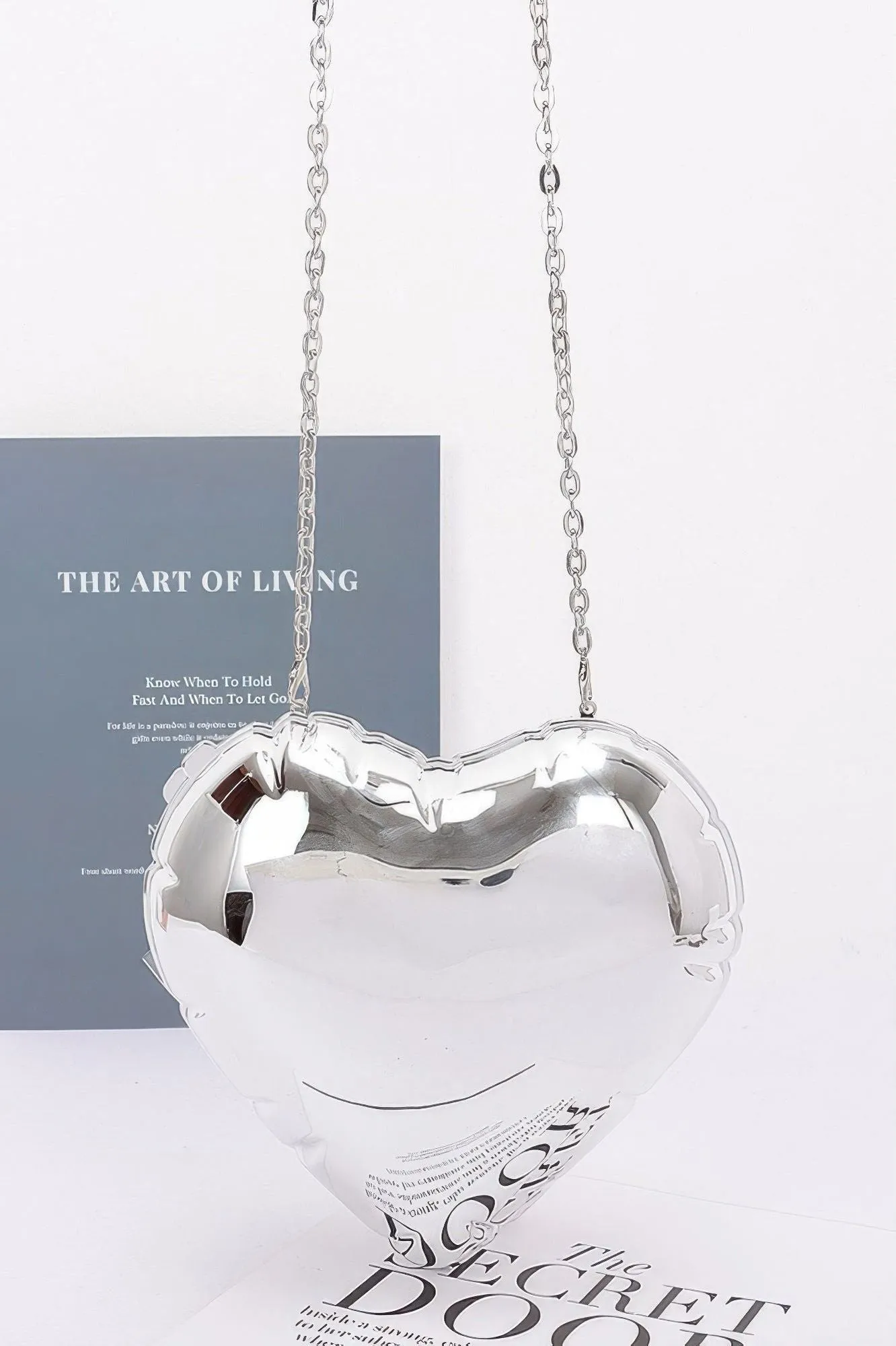 Heart Shape Acrylic Case Bag