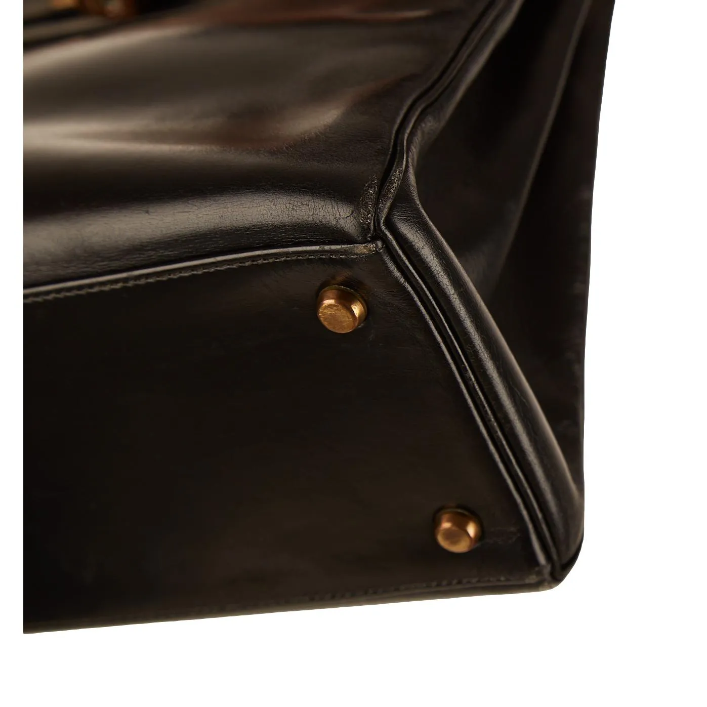 Hermes Black Kelly 28 Bag