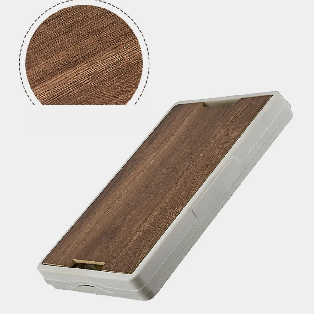 Homlly Collapsible Storage Box Crates with Wood Tabletop Lid