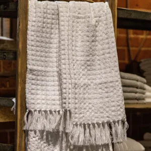 Honeycomb Off White Hand Towel
