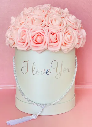 I Love You Round Rose Box