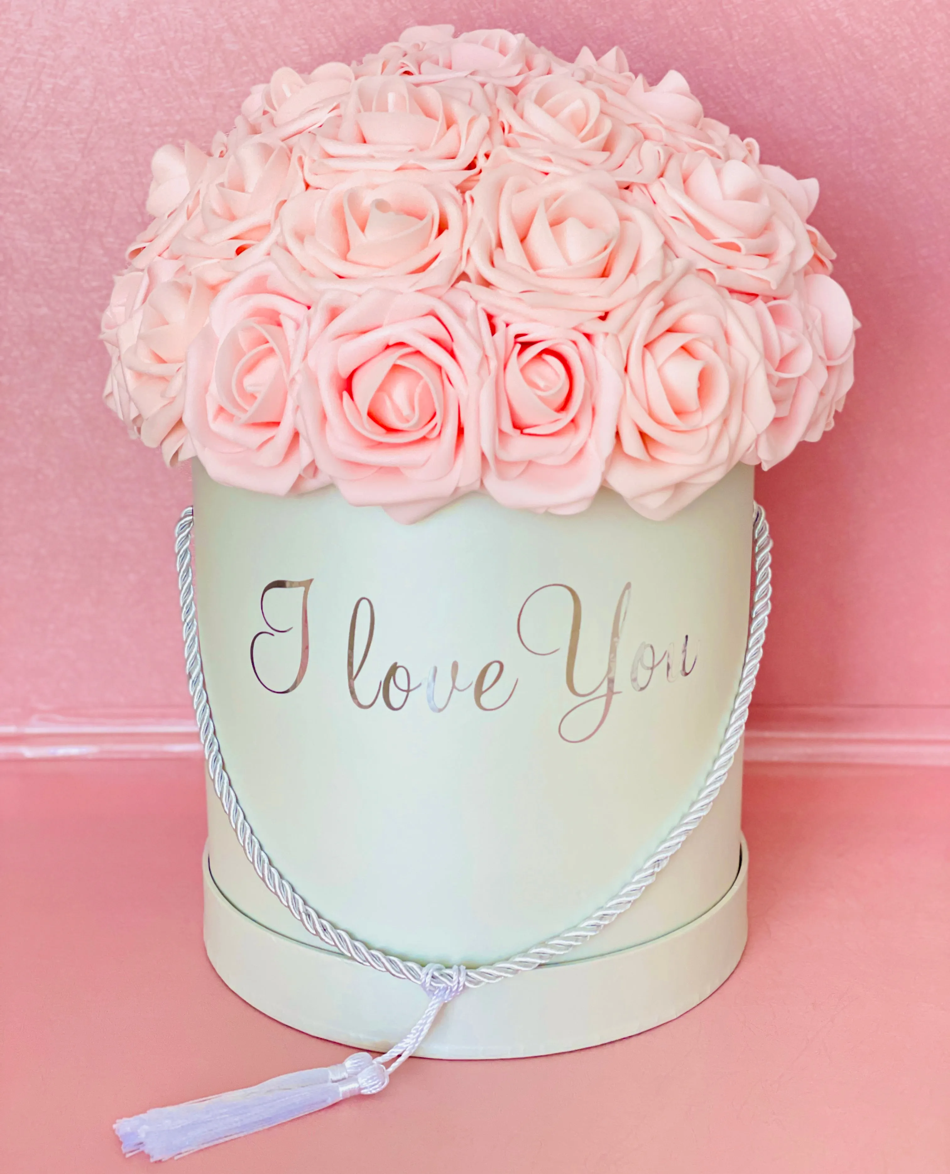 I Love You Round Rose Box