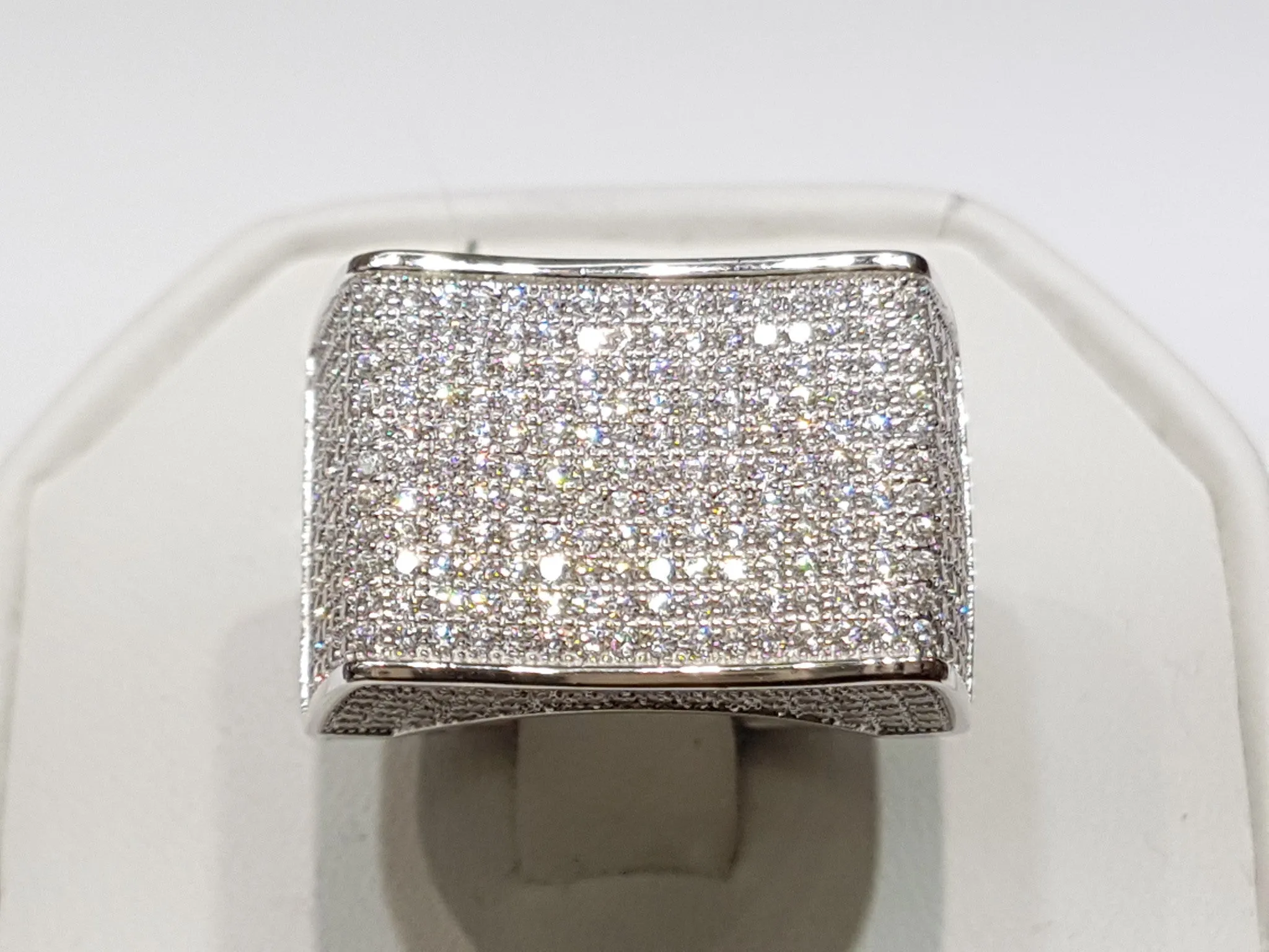Iced-Out Micro Pave CZ Ring (Silver)