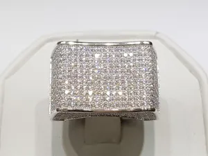 Iced-Out Micro Pave CZ Ring (Silver)