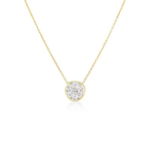Illusion Round Diamond Pendant