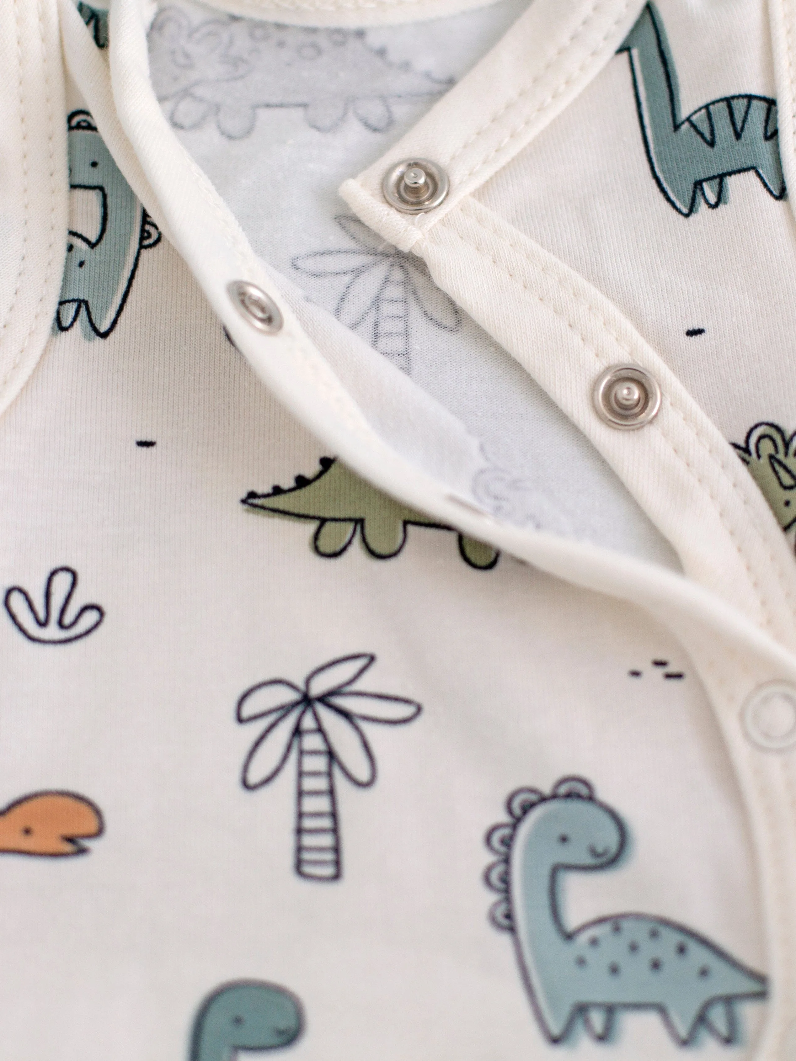 Incubator Vest, Cream Dino Buddies
