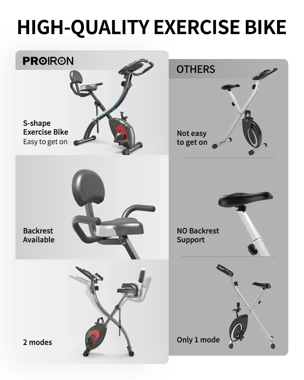 Indoor Stationary Folding Bike   Free Resistance bands