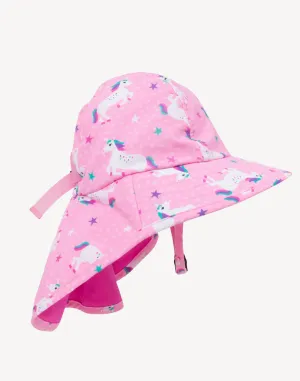 Infant Girls Unicorn UPF 50 Sun Hat