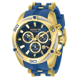 INVICTA Bolt Men's 50mm Stainless Steel Gold Blue dial Z60 FE Quartz