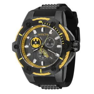 INVICTA DC Comics Men's 53mm Stainless Steel Black Black Yellow dial VH68 Quartz