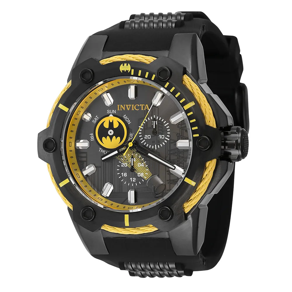 INVICTA DC Comics Men's 53mm Stainless Steel Black Black Yellow dial VH68 Quartz