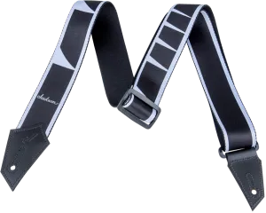Jackson® Strap with Sharkfin Inlay Pattern, Black/White