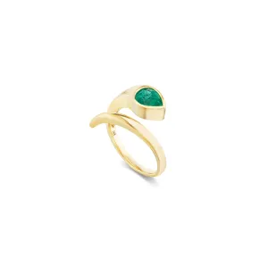 Jardin Emerald Snake Ring