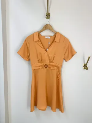 Jess Mini Dress {Apricot}