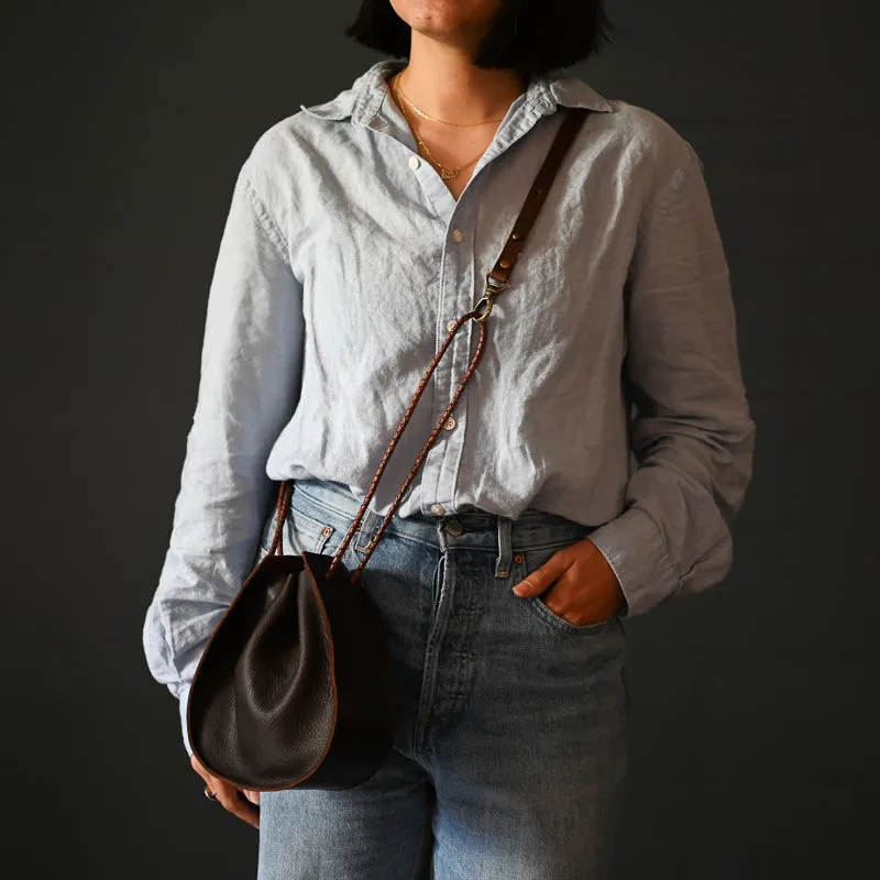 Joi Bag | Vintage Glazed Water Buffalo Bend - Gray