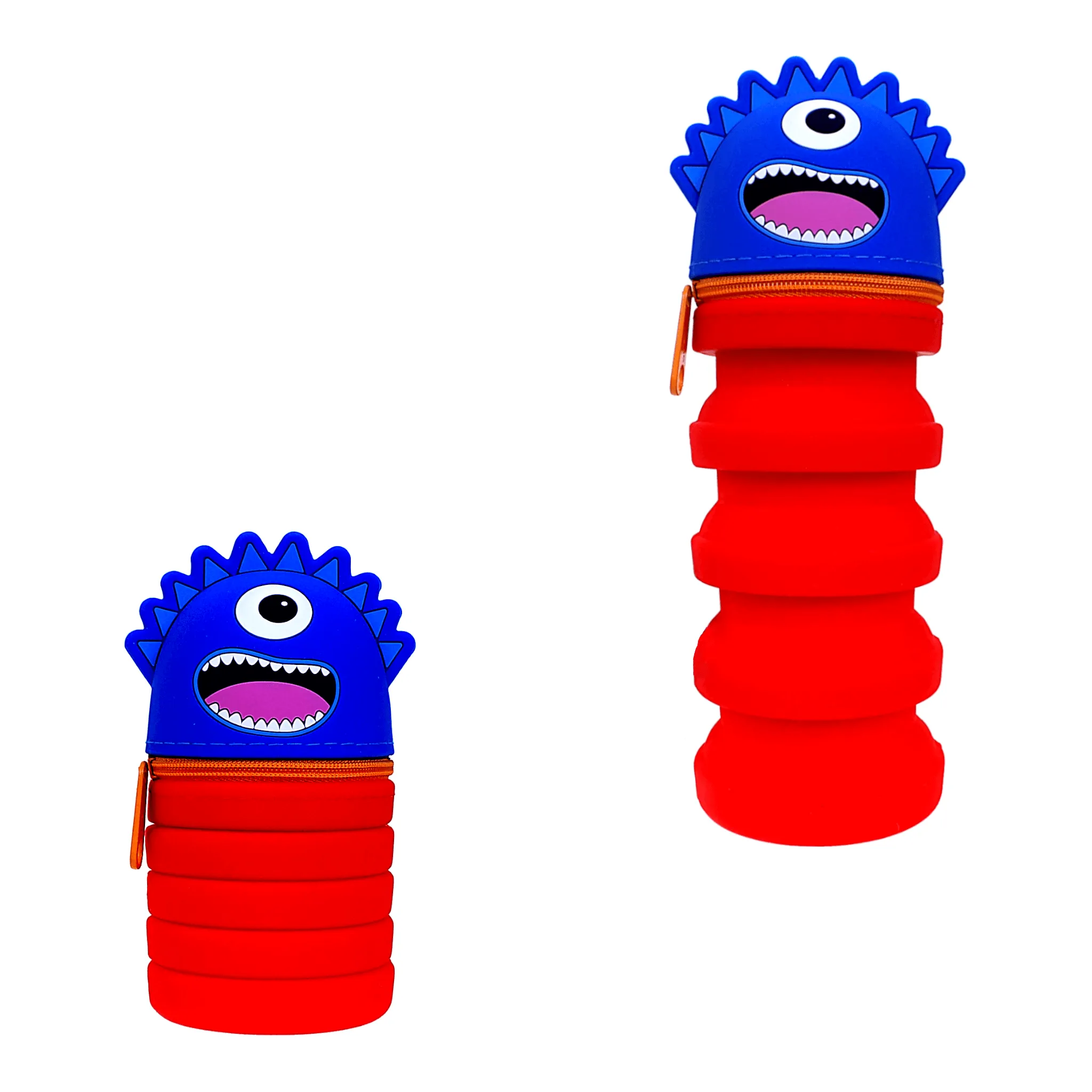 Keyroad Monster Kids Silicone Telescopic Stand Up Pencil Case