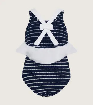 Kids Lara Swim - Navy/White Stripe