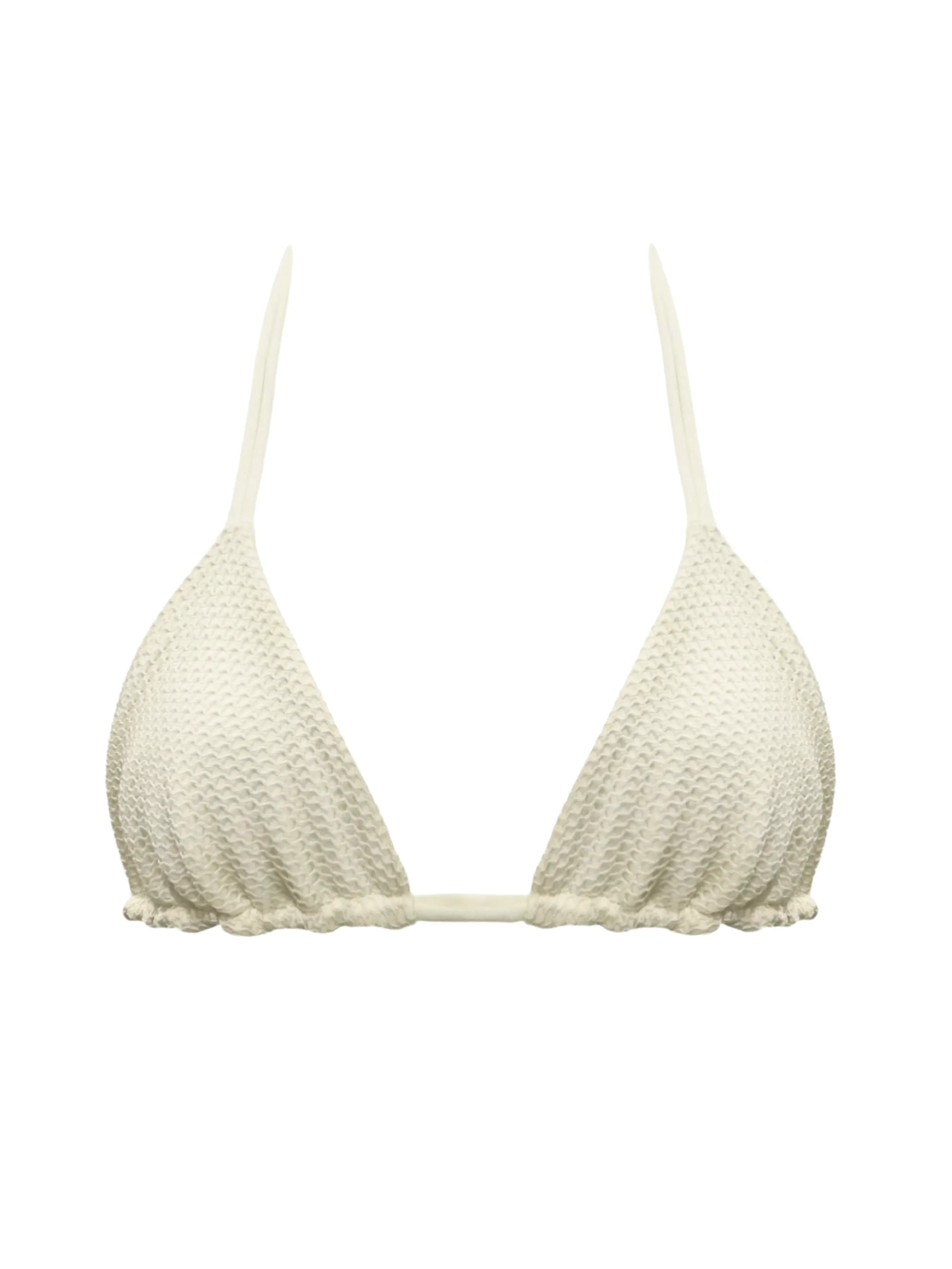 Knit JAE Bikini Top in Ivory Knit