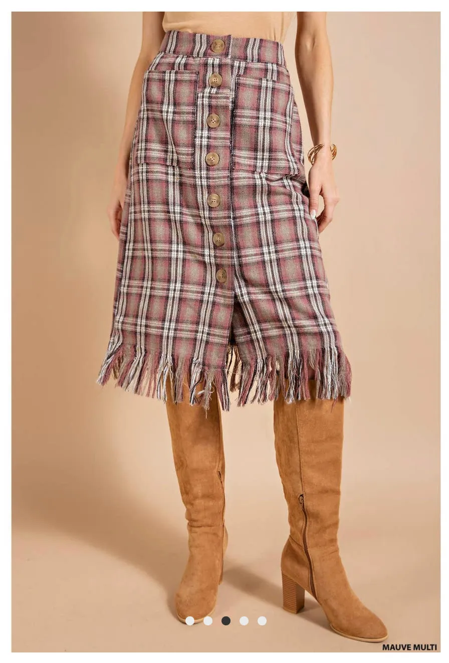Kori Plaid Skirt