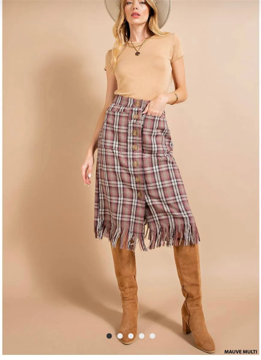 Kori Plaid Skirt