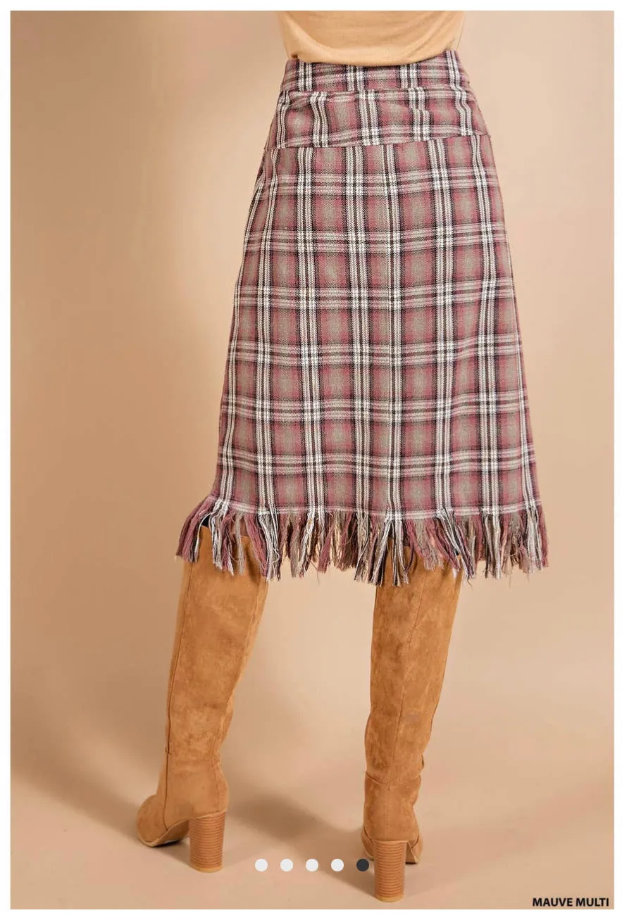 Kori Plaid Skirt