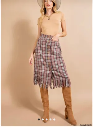 Kori Plaid Skirt