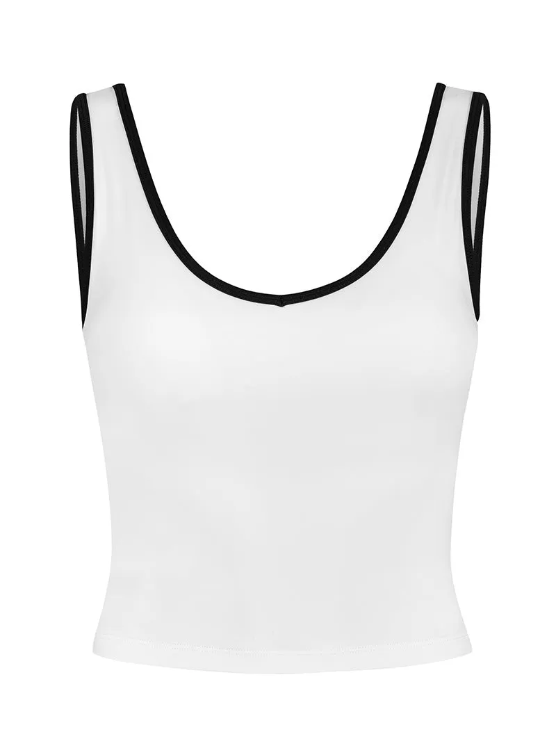 Koszulka do jogi Dual Essence, White