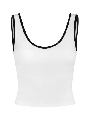 Koszulka do jogi Dual Essence, White