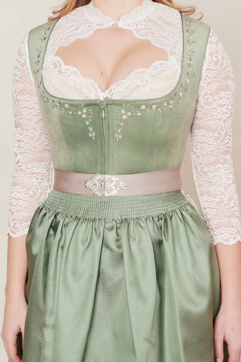 Kruger Mini Dirndl 2pcs. 50cm "Neelia" green (44)