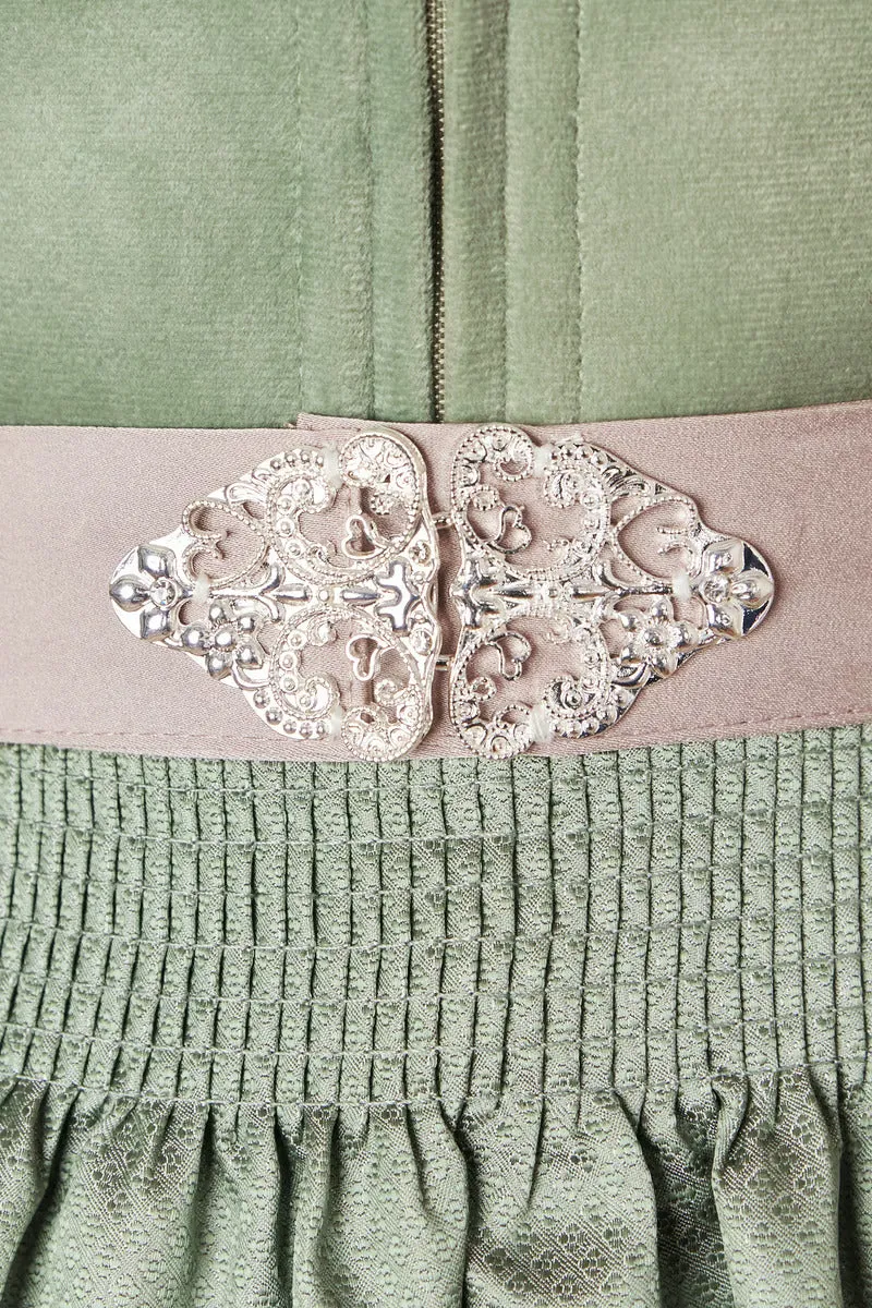 Kruger Mini Dirndl 2pcs. 50cm "Neelia" green (44)