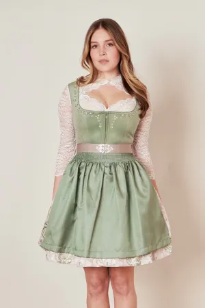 Kruger Mini Dirndl 2pcs. 50cm "Neelia" green (44)