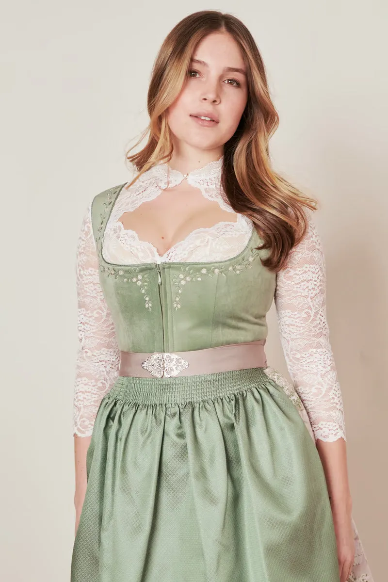 Kruger Mini Dirndl 2pcs. 50cm "Neelia" green (44)