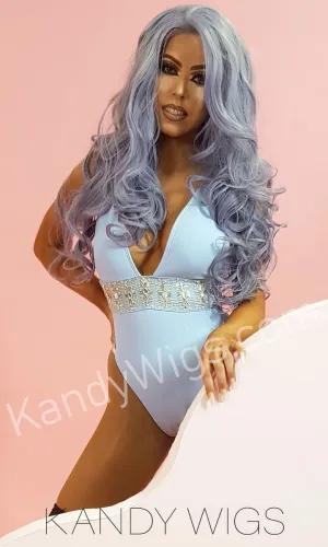 LACE FRONT WIG STYLE PURPLE WAVE LONG
