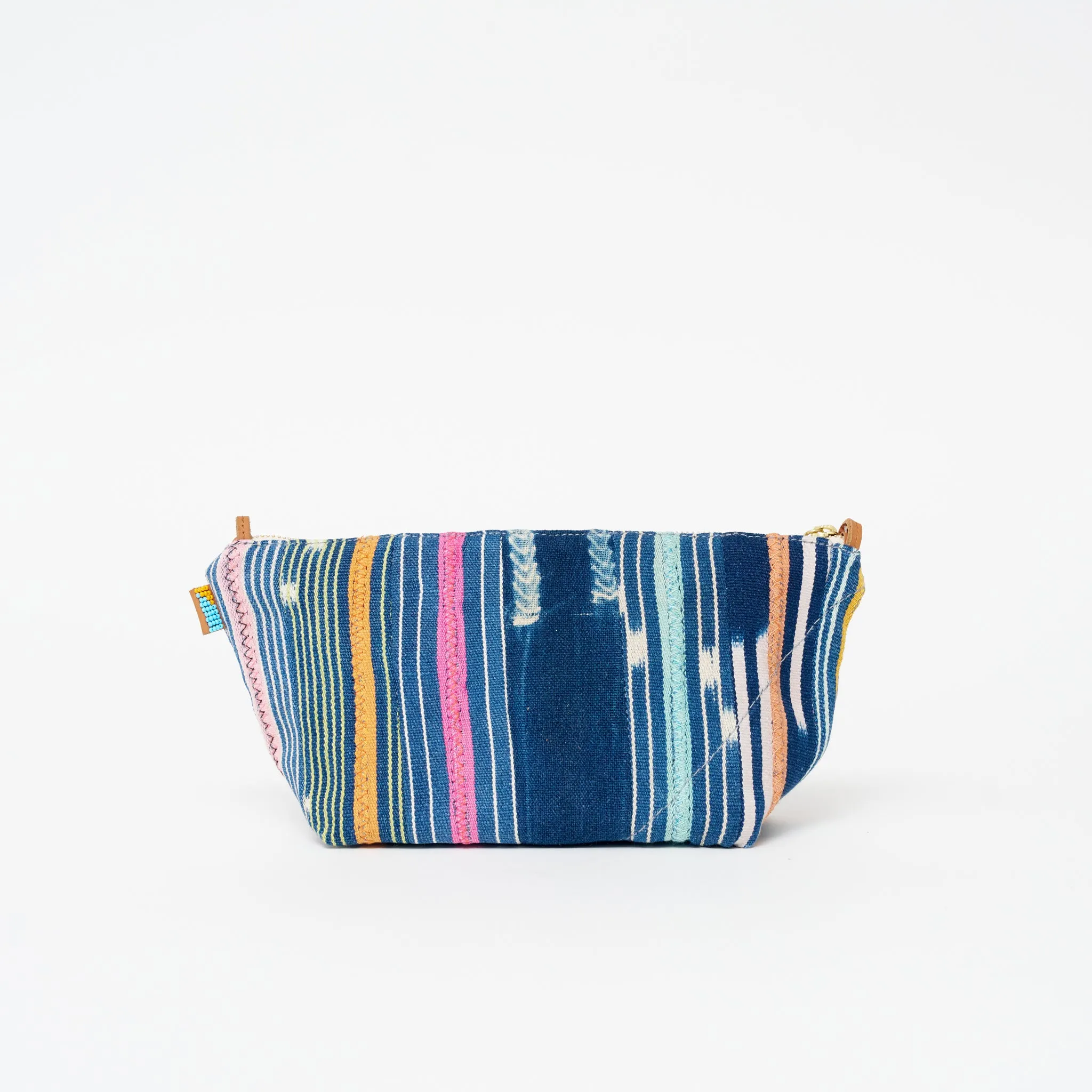 Large Convertible Pouch - African Baule Cloth #02