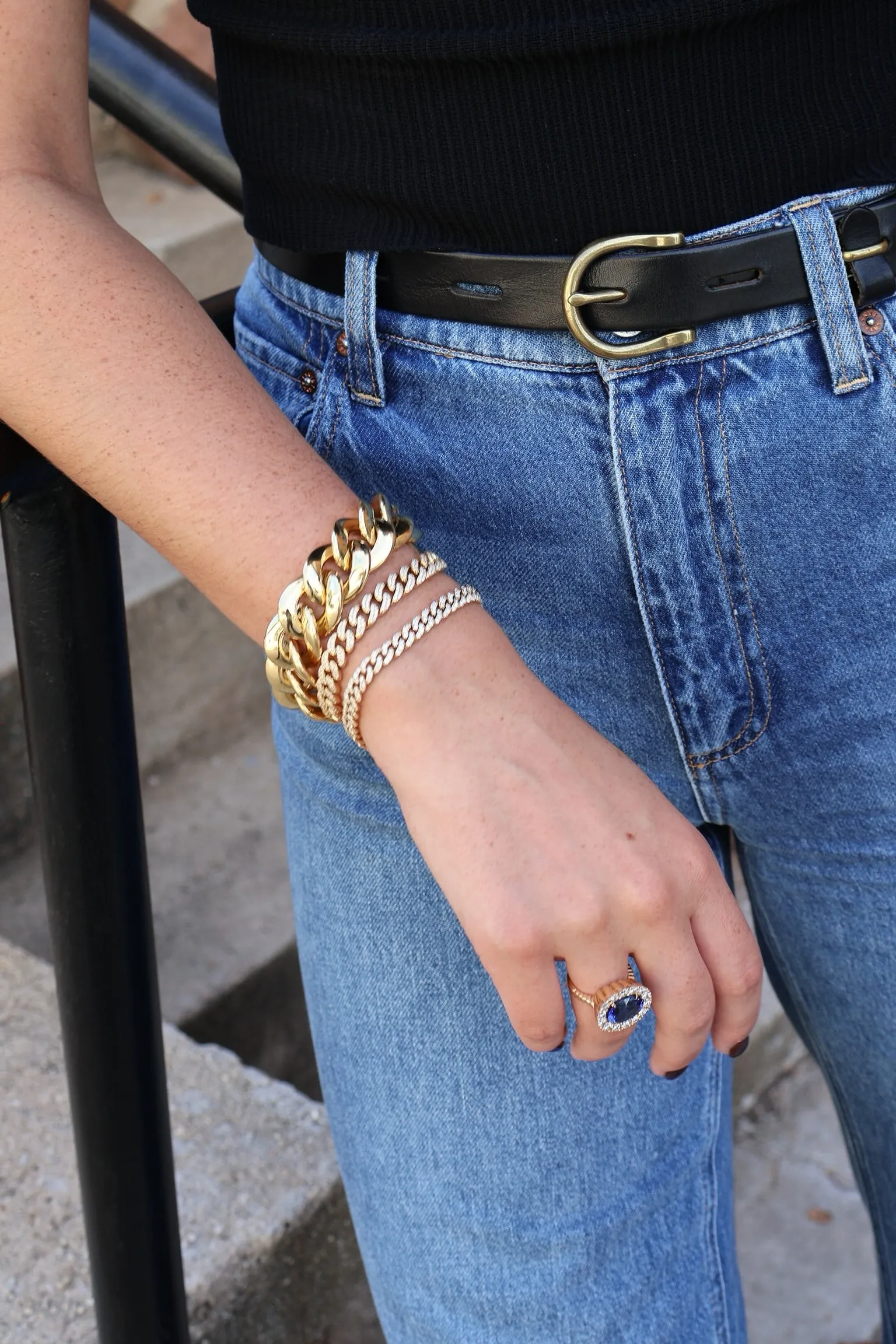 Large Curb Link Bracelet