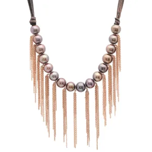 Leather Fringe Necklace